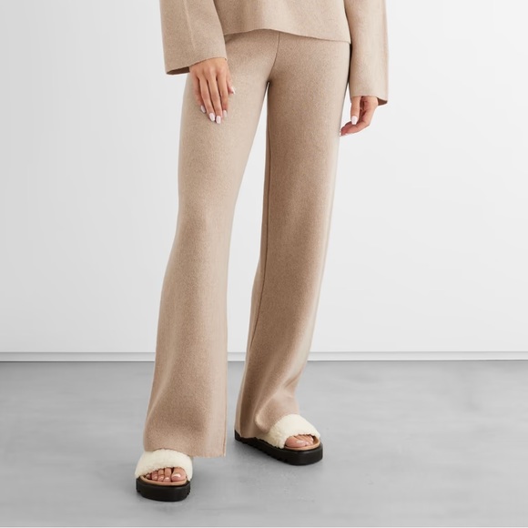 Iris & Ink (Chloe Mélange wool wide leg pants) - Picture 1 of 7